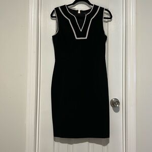 Tommy Hilfiger size 8 black fitted dress